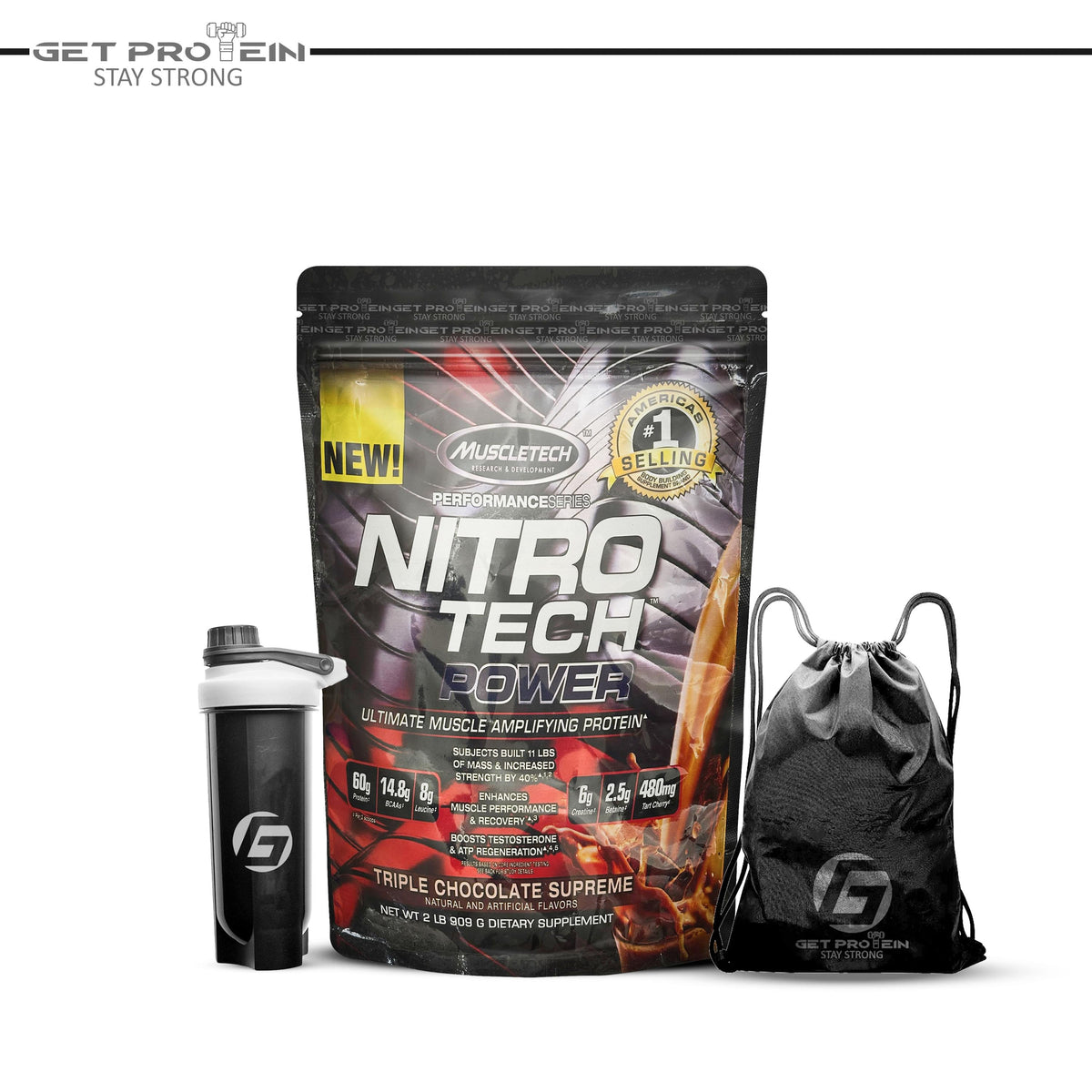 Muscle Tech Nitro Tech Power Ultimate Muscle Protien With Package.