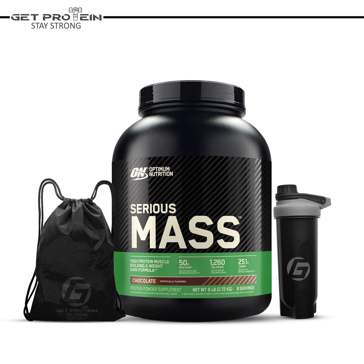 Optimum Nutrition Serious Mass Gainer Big Box 3Kg With Package.